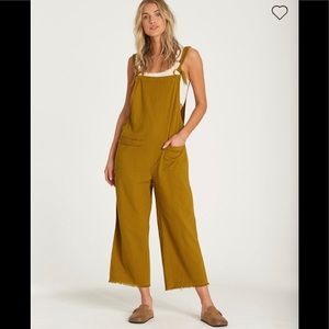 Billabong linen-style romper overall pant
